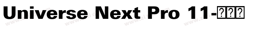 Universe Next Pro 11字体转换